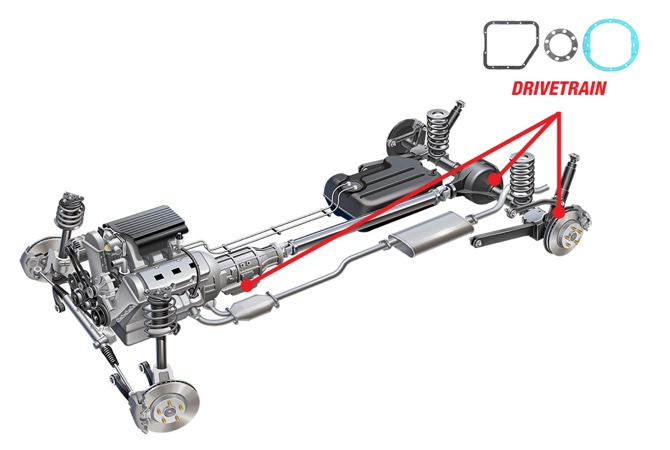 Drivetrain Sealing Gaskets Fel-Pro Rear Differential Cover Gasket for 1998-2010 Dodge Dakota FelPro 