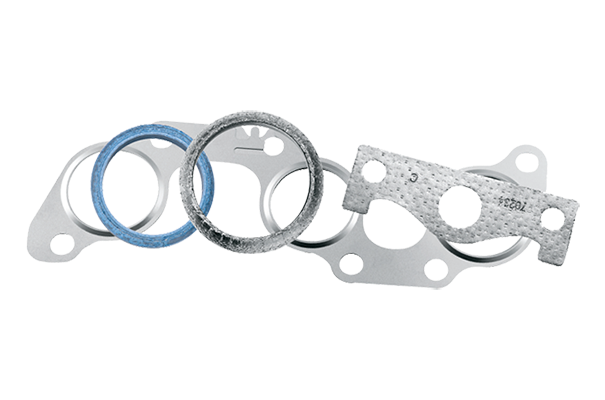 5pcs 3inch Exhaust Gasket Exhaust Pipe Metal Gasket with Reinforced Ring 2 Bolt Flange 110mm for Car Exhaust Pipe 