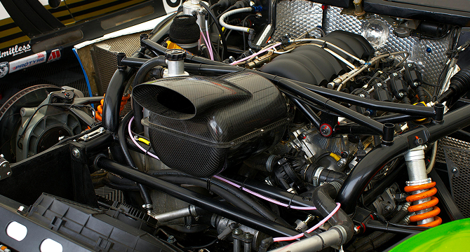 Engine close up